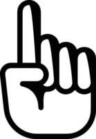 Hand icon symbol image illustration vector