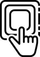 Hand icon symbol image illustration vector