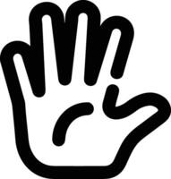 Hand icon symbol image illustration vector