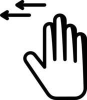 Hand icon symbol image illustration vector