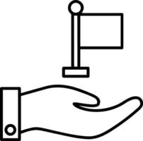 Hand icon symbol image illustration vector