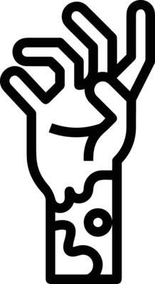 Hand icon symbol image illustration