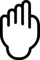 Hand icon symbol image illustration vector