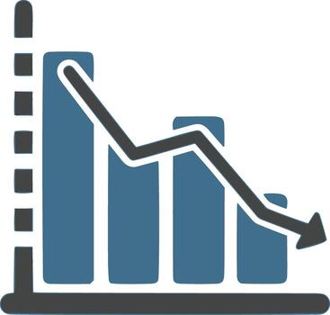gráfico icono símbolo imagen para datos estadística análisis ilustración vector