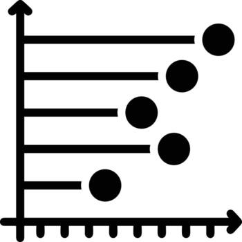 Chart icon symbol image for data statistic analysis illustration vector