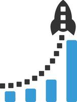Chart icon symbol image for data statistic analysis illustration vector