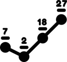 Chart icon symbol image for data statistic analysis illustration vector