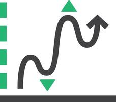 Chart icon symbol image for data statistic analysis illustration vector