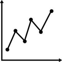 Chart icon symbol image for data statistic analysis illustration vector