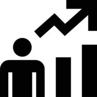 Chart icon symbol image for data statistic analysis illustration vector