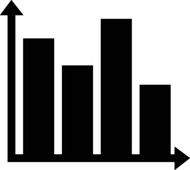 Chart icon symbol image for data statistic analysis illustration vector