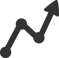 Chart icon symbol image for data statistic analysis illustration vector