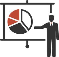 Chart icon symbol image for data statistic analysis illustration vector