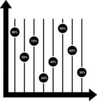 Chart icon symbol image for data statistic analysis illustration vector