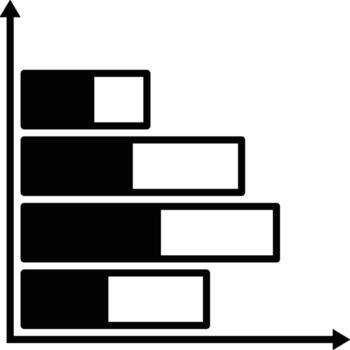 Chart icon symbol image for data statistic analysis illustration vector