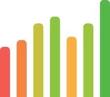 Chart icon symbol image for data statistic analysis illustration vector