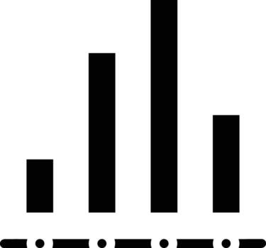 gráfico icono símbolo imagen para datos estadística análisis ilustración vector