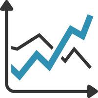 Chart icon symbol image for data statistic analysis illustration vector