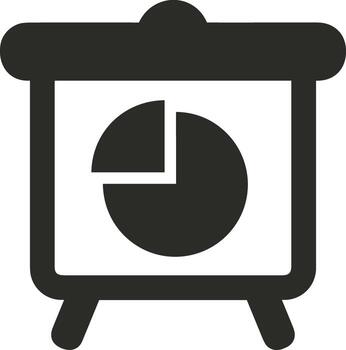 Chart icon symbol image for data statistic analysis illustration vector