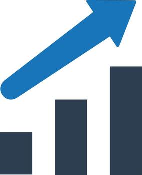 Chart icon symbol image for data statistic analysis illustration vector