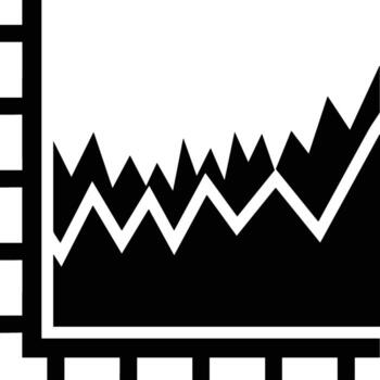 Chart icon symbol image for data statistic analysis illustration vector