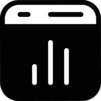 Chart icon symbol image for data statistic analysis illustration vector