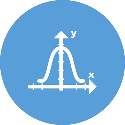 Chart icon symbol image for data statistic analysis illustration