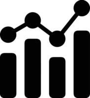 Chart icon symbol image for data statistic analysis illustration vector