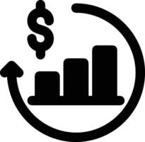 Chart icon symbol image for data statistic analysis illustration vector