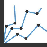 Chart icon symbol image for data statistic analysis illustration vector