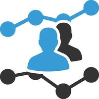 Chart icon symbol image for data statistic analysis illustration vector