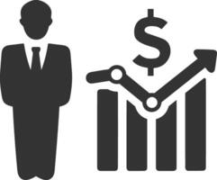 Chart icon symbol image for data statistic analysis illustration vector