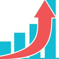 Chart icon symbol image for data statistic analysis illustration vector
