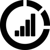 Chart icon symbol image for data statistic analysis illustration vector