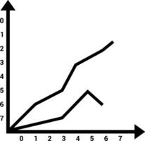 Chart icon symbol image for data statistic analysis illustration vector