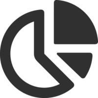 Chart icon symbol image for data statistic analysis illustration vector