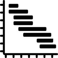 Chart icon symbol image for data statistic analysis illustration vector