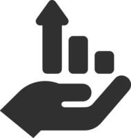 Chart icon symbol image for data statistic analysis illustration vector