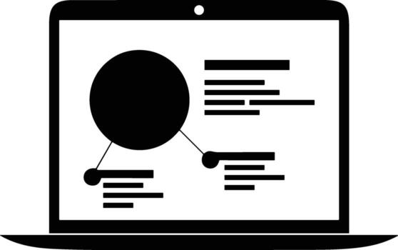 gráfico icono símbolo imagen para datos estadística análisis ilustración vector