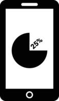 Chart icon symbol image for data statistic analysis illustration vector