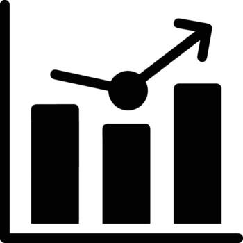 Chart icon symbol image for data statistic analysis illustration vector