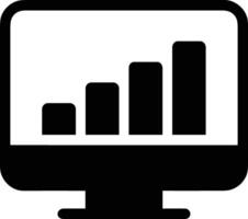 Chart icon symbol image for data statistic analysis illustration vector