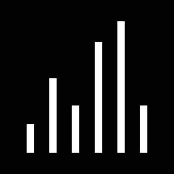 Chart icon symbol image for data statistic analysis illustration vector