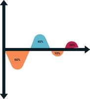 Chart icon symbol image for data statistic analysis illustration vector