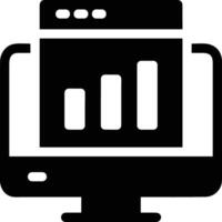 Chart icon symbol image for data statistic analysis illustration vector