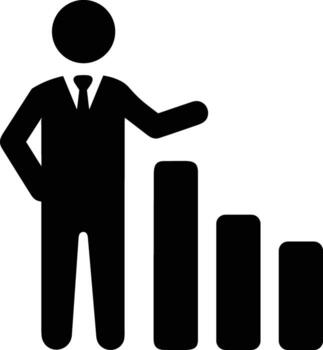 Chart icon symbol image for data statistic analysis illustration vector