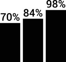 Chart icon symbol image for data statistic analysis illustration vector