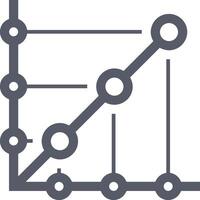 Chart icon symbol image for data statistic analysis illustration vector
