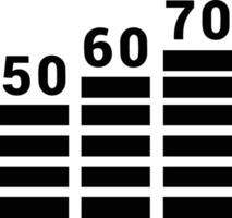 Chart icon symbol image for data statistic analysis illustration vector