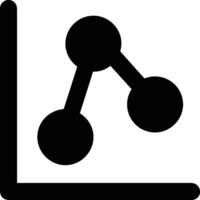 Chart icon symbol image for data statistic analysis illustration vector